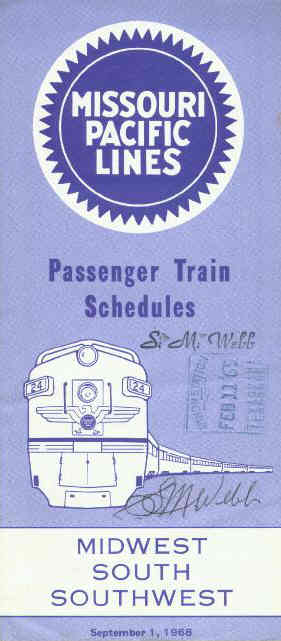 Cover of 1968 schedule