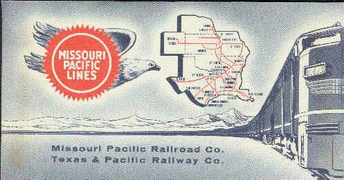 Missouri Pacific Ticket envelope