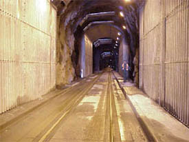 inside tunnel