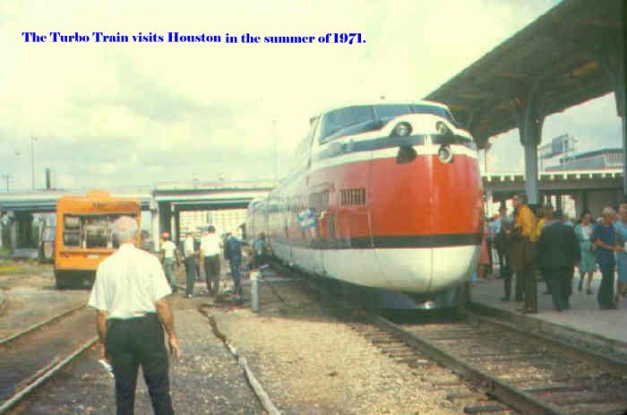 Turbo train in Houston- 1971